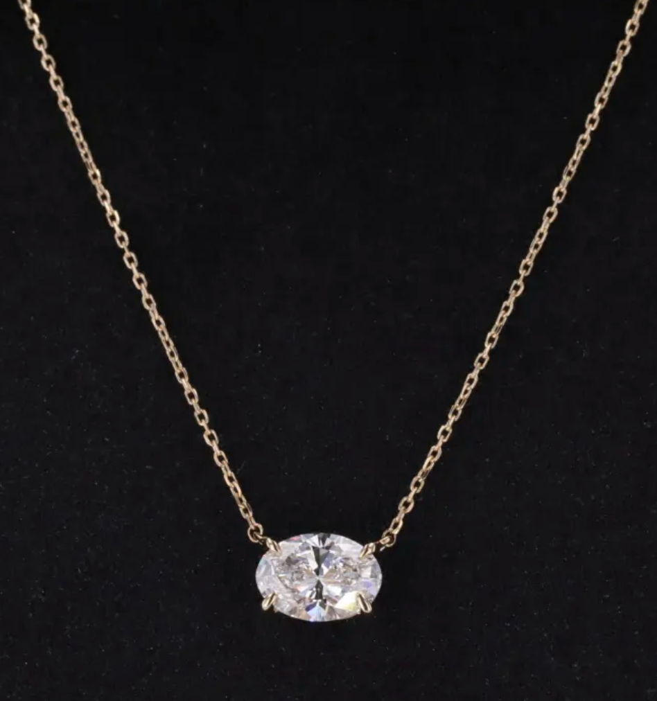 Ovale Solitärkette