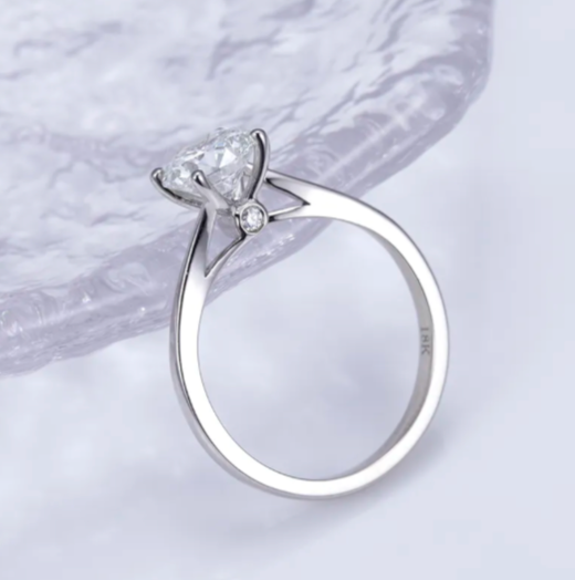 Bague de fiançailles solitaire ronde Tojon