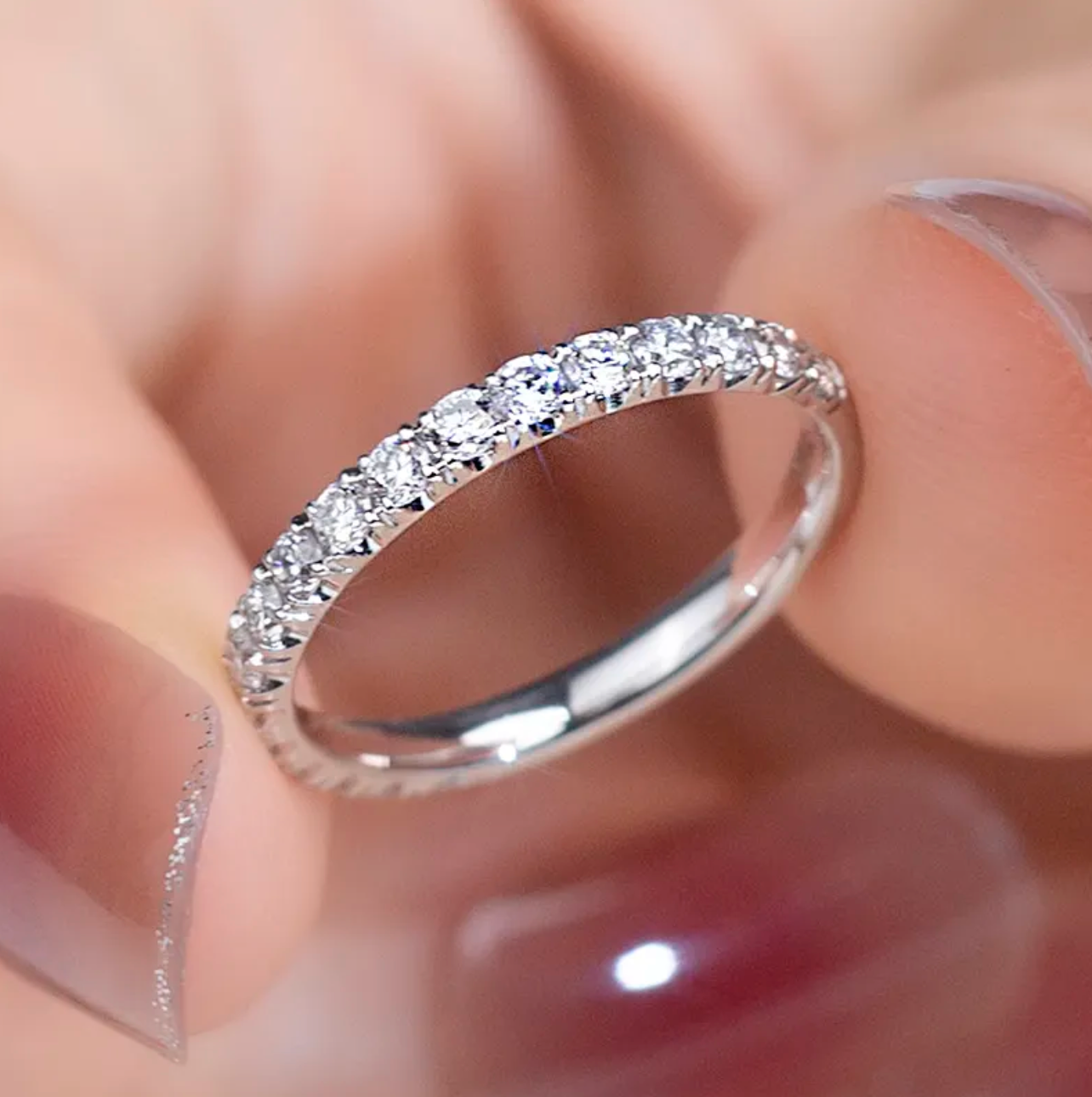 Half Round Eternity Band