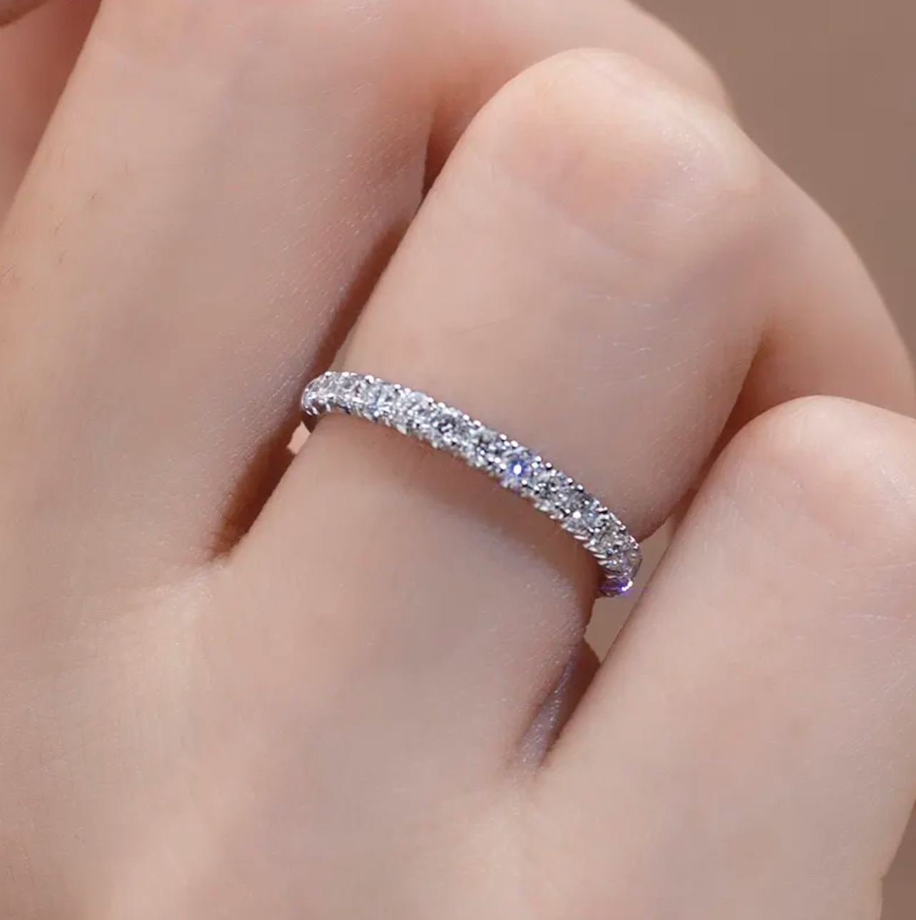 Half Round Eternity Band