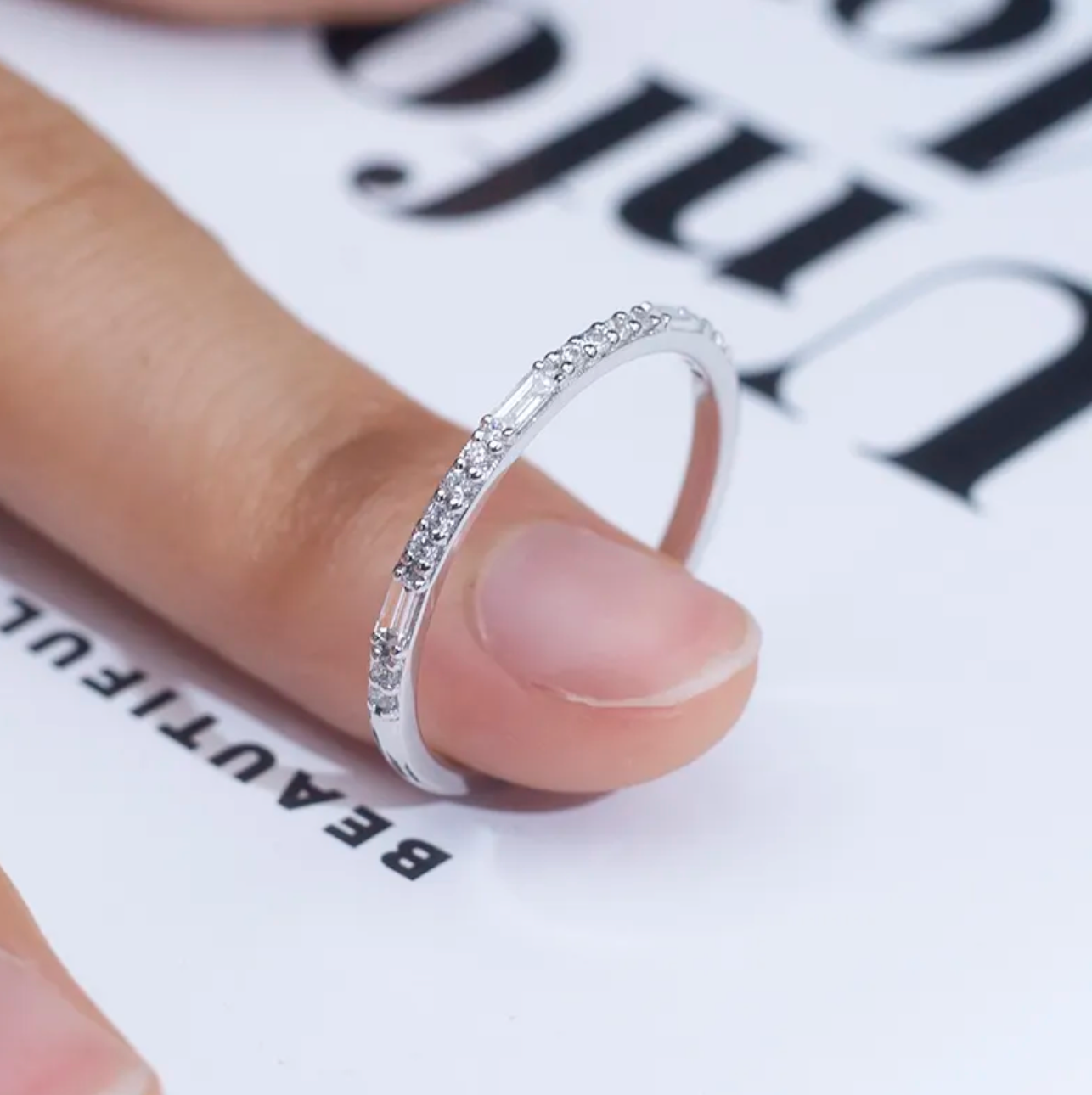 Half Round Eternity Band