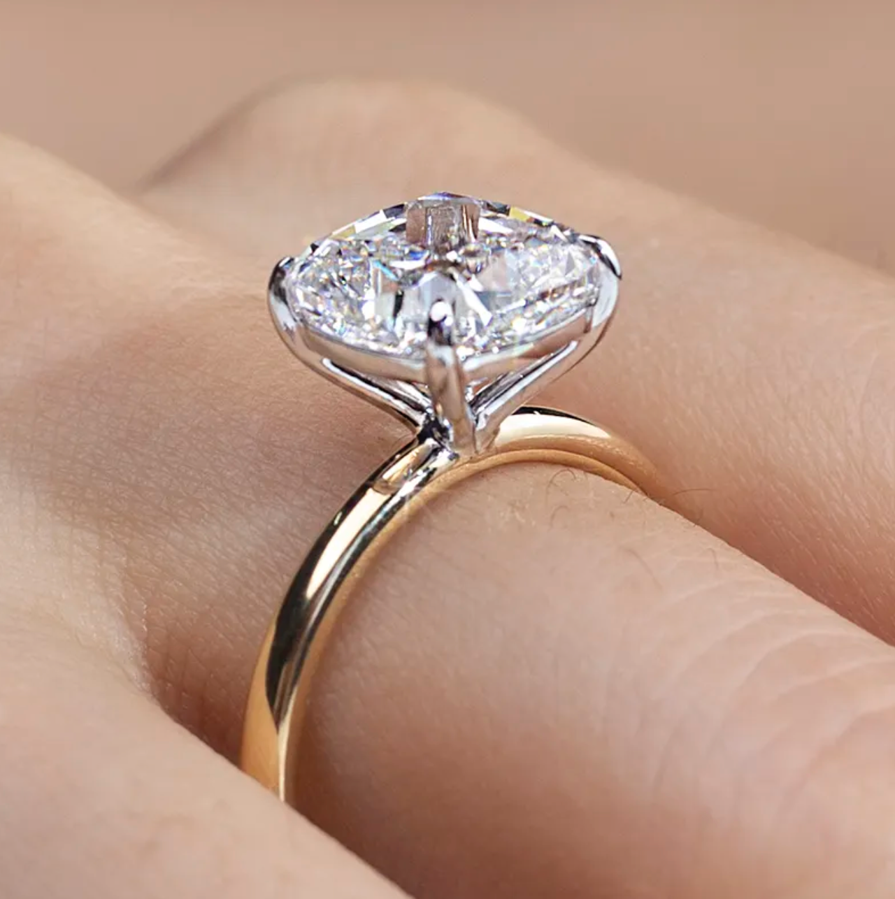 Radiant Solitaire Engagement Ring