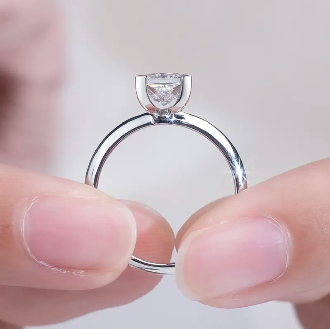 Princess Solitaire Engagement Ring