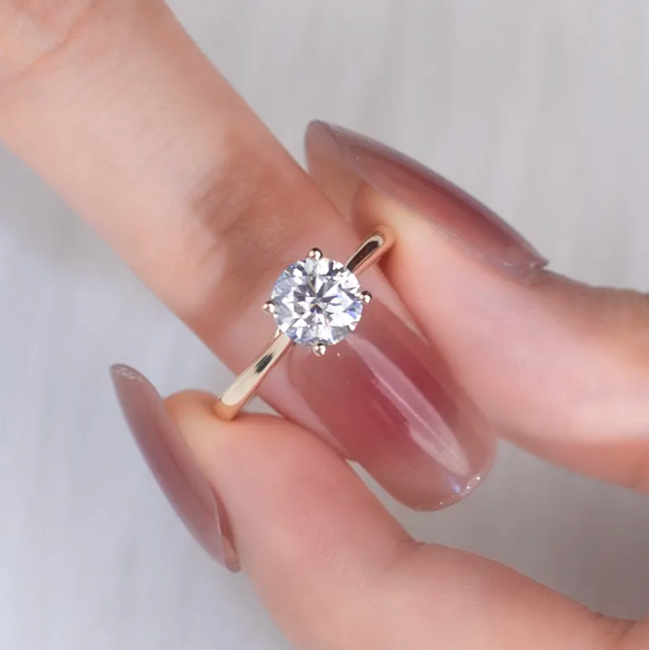 Round Solitaire Engagement Ring